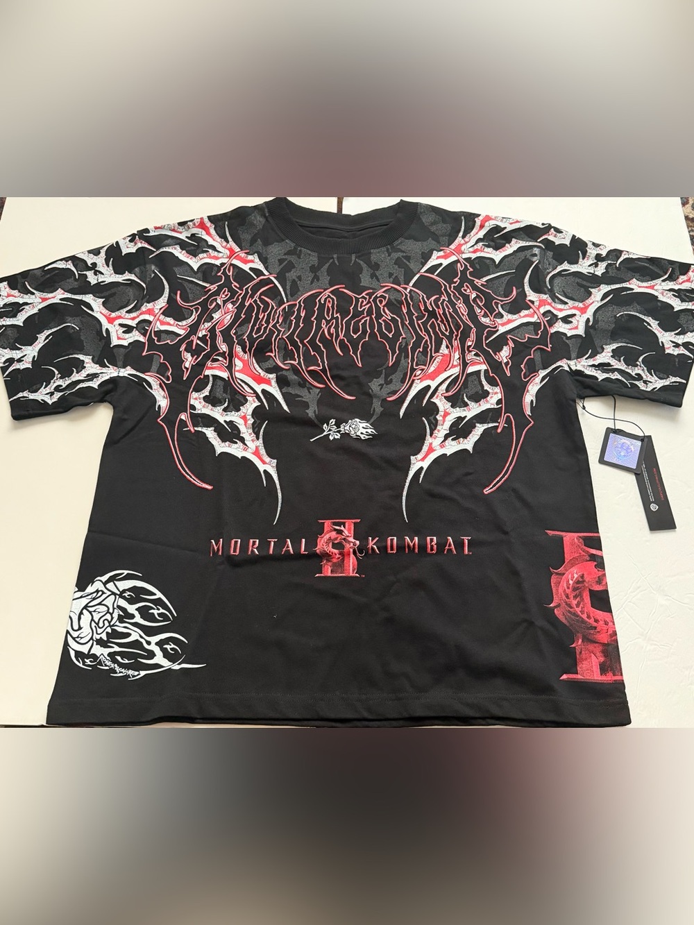 RARE Civil Regime x Mortal Kombat II Collab Shao Kahn Oversize Medium 100%Cotton